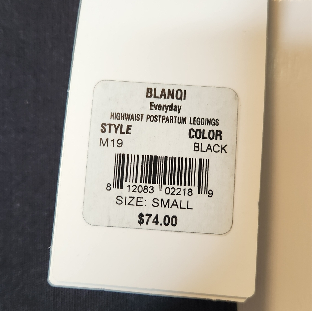 NEW Blanqi Everyday High Waist Postpartum Leggings Black Size Small - Picture 5 of 6